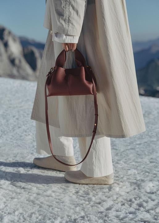 Pollene Numero Neuf Leather Shoulder Bag with box