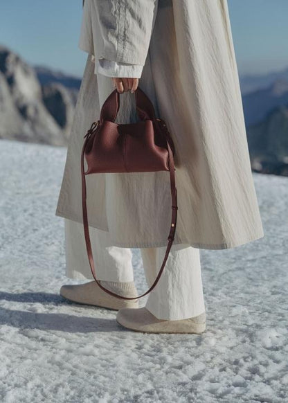 Pollene Numero Neuf Leather Shoulder Bag with box