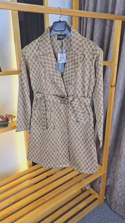 Women Balenciaga Blazer Khakhi