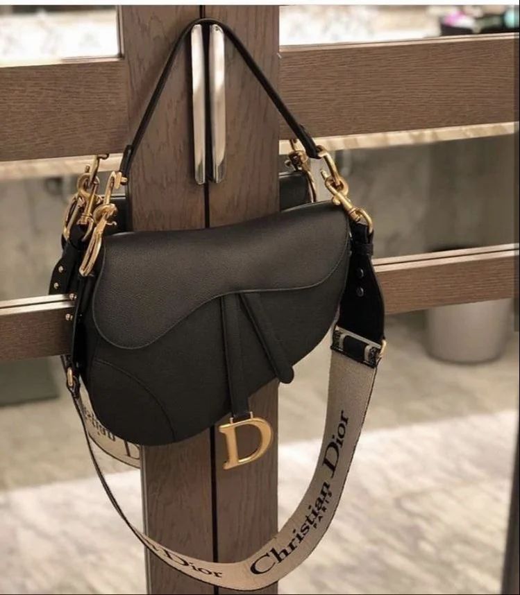 DIOR Saddle Shoulder Bag Black